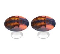 Golden Temple at Dawn Cabinet Knob Drawer Pulls 2 Pack