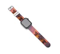 Golden Temple at Dawn Funny Silicone Watch Band 38mm/40mm