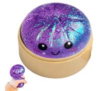 Golden Ticket Edition Dumpling Squishi Mystery Box, Ball with Water Beads Glitter Gold Dumpling Squishies, Squeeze Dough Ball Stress Relief Hand Toys with Steamer Fidget Sensory Toy (C-1pc)