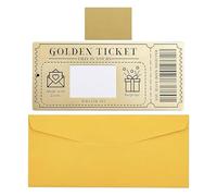 Golden Ticket Scratch Off Cards, Scratch Off Cards with Envelopes - Vista Print Scratch Off Card Kit | Clear Text and Pattern Messages Reveal Cards for Christmas, Birthday, , or Valentine's
