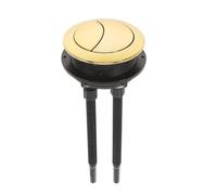Golden Toilet Flush Button, 1pcs Dual Round Head for Bathroom