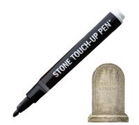 Golden Tombstone Marker Pen - 16cm Stone Touch Up Paint | Oil Based Waterproof Quick Dry Repair Pen - PET Durable Permanent Ink | Grave Letter Restoration Granite Memorial Engraving Fix Outdoor Use