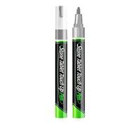Golden Tombstone Marker Pen, Gold Paint Pen for Restoring Faded Grave Inscriptions, Waterproof High Coverage Stone Touch-up Pen for Gravestone Lettering & Memorial Inscriptions (A-Silver)