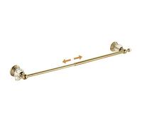 Golden Towel Rack,Adjustable Towel Holder Gold Crystal Bathroom Towel Bar