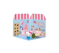 Golden Toys Hello Kitty Box With Flower Cafe House Vinyls With Included Figure 20.5x20.5x6 Cm 7 Cm