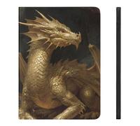Golden Treasure Dragon Printed Tablet Case with Pencil Holder Unisex Slim TPU Protective Cover Compatible with iPad 2020/Pro 2020/Pro 2021/Air4/Air5