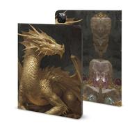 Golden Treasure Dragon Printed Tablet Case with Pencil Holder Unisex Slim TPU Protective Cover Compatible with iPad 2020/Pro 2020/Pro 2021/Air4/Air5