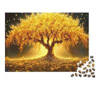 Golden Tree Art Jigsaw 1000 Pieces for Adults Thick Paper Brain Training Puzzle Educational Decor for Home and Friends 38x26cm/1000pcs