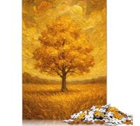 Golden Tree in Field 1000 Pieces Puzzles for Adults & Teenager Teenager Man Woman Gift 1000pcs (75x50cm)