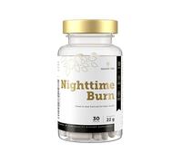 Golden Tree Nighttime Burn - Fibre Capsules with Prickly Pear Cactus, Vitamin B3, Vitamin B6, Valerian Root & L-Carnitine - Caffeine-Free - 30 Vegan Capsules