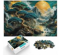 Golden Tree of Harmony Art Jigsaw Puzzle 1000pcs (38x26cm) | Choose a tabletop puzzle activity on calm nights for screen-free time.