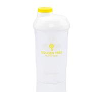 GOLDEN TREE Protein Shaker Bottle 800 ml - Gym Shaker Bottle BPA & DEHP Free, Leak-Proof, Measuring Scale 600 ml, Dishwasher & Microwave Safe