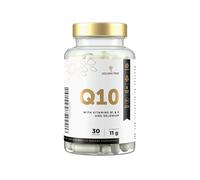 Golden Tree Q10 - 50 mg Coenzyme Q10 Capsules with Vitamin B1, Vitamin E and Selenium - Vegan Formula, Lactose-Free, 30 Capsules