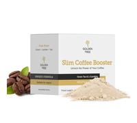 Golden Tree Slim Coffee Booster - Coffee Add-in Supplement, 15 Sachets | With Green Tea Extract, Green Coffee Bean Extract, L-Carnitine & Chromium Picolinate
