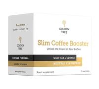 Golden Tree Slim Coffee Booster - Coffee Add-in Supplement with Green Tea Extract, Green Coffee Bean Extract, L-Carnitine and Chromium Picolinate - 15 Sachets