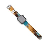 Golden Tree Stands by The Lake Silicone Smartwatch Replacement Bands Compatible with IWatch Wristbands Strap