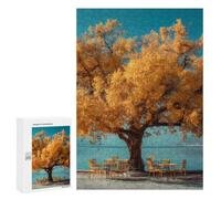 Golden Tree Stands by The Lake Wooden Jigsaw Puzzles for Adults