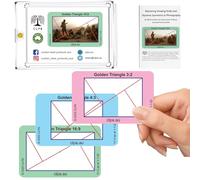 Golden Triangle Viewfinder - Artist Viewfinder for Drawing and Photography - Composition Viewfinder - 3:2, 4:3 and 16:9 - Made in Australia