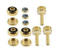 Golden Trumpet Valve Finger Buttons 12pcs Set for Bach Style C314