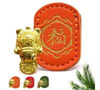 Golden Turtle Charm Lucky Money Turtle 2026 Year Horse Design ，Orange