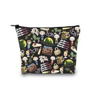 Golden TV Show Inspired Zipper Pouch TV Show Merchandise Gift Best Friend Birthday Gift Makeup Bag for BFF (Golden TV Pattern BLK EU)