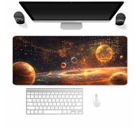 Golden Universe Large Gaming Mouse Pad, 1000x500x3mm Extended gaming mouse mat XXL improved Precision and Speed Mousemat with Stitched Edges, Desk Mat for Keyboard and Mouses