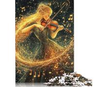 Golden Violinist Puzzles for Adults 1000 Piece Puzzle for Teenager Educational Game Challenge Toy 1000pcs (38x26cm)