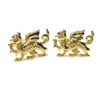 Golden Welsh Dragon Novelty Cufflinks