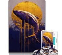 Golden Whale 1000 Piece Jigsaw Puzzle for Adults Teens,Decompressing Intellectual Educational Toy Perfect Decoration (38x26cm)