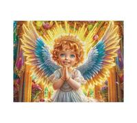 Golden Wing Little Angel 500 Pcs Jigsaw Puzzles Cute Pets Warm The Heart Puzzles for Adults Teens Fun Family Game Team Building Stress Reducing Autumn Eco Friendly Cardboard 500 PCS