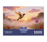 Golden-winged Hummingbird 1000pc Puzzle Relaxing Brain Game For Adults Mindfulness Bird Perfect Giftable Puzzle 70x50cm/1000pcs