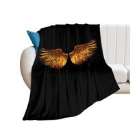 Golden Wings Gentle Flannel Blanket 250g Soft Large Bed Blankets Lightweight Carpet for Sofa Couch Bed