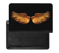 Golden Wings Passport Holder Cover Wallet with ID Card Slot Slim Travel RFID Blocking Case Protector Essentials for Women Men