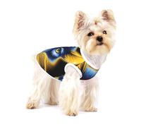 Golden Wolf Head Cotton Dog Shirt – Soft Breathable Dog Shirt for Dogs Cats Boy Girl Pet Tshirt,Suitable for Small Pets