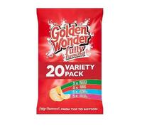 Golden Wonder Crisps - Fully Flavoured Potato Crisps Variety Pack - Classic & Meaty Snack Selection - 20 x 25g Multipack - Party, Picnic & Sharing Packs (Variety Bags)