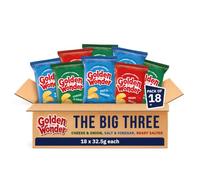 Golden Wonder Potato Crirps, Big Three Bundle, Pack of 18 x 32.5g