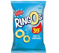 Golden Wonder, Ringos 18 g, Salt And Vinegar, 24 count