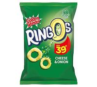 Golden Wonder Ringos Cheese & Onion 20g (Pack of 24 x 20g)