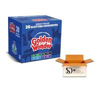 Golden Wonder Scottish Favourites Crisps Multipack 20 Bags - Cheese & Onion, Salt & Vinegar, Pickled Onion & Haggis Flavour - Great Value Assorted Potato Crisps