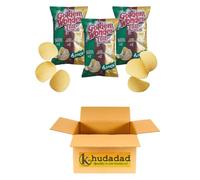 Golden Wonder Variety Crisp Pack - 3 x 25g Potato Crisps | Cheese & More Flavours | Snack Multi-Pack (3 pack - 2x Cheese & Onion, 2x Beef & Onion, 2x Chip Shop Curry)