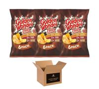 Golden Wonder Variety Crisp Pack Potato Crisps - 3 Pack of Delicious, Crunchy Snacks for Any Occasion | Family-Friendly Multi-Pack 25g (3 Pack, 6xFullyFlavouredMixed)