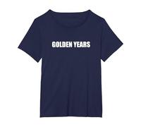 Golden Years T-Shirt, Women's Plus, Navy, 2X