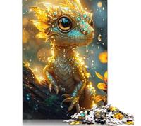 Golden Yellow Baby Dragon 1000 Pieces Puzzles for Adults & Teenager Teenager Man Woman Gift 1000pcs (75x50cm)