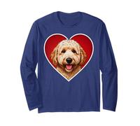 Goldendoodle Cute Golden Doodle Heart Long Sleeve T-Shirt