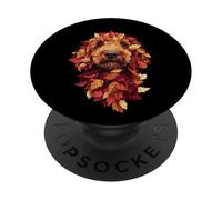 Goldendoodle Labradoodle Autumn Leaves Fall Dog Doodle Mom PopSockets Adhesive PopGrip