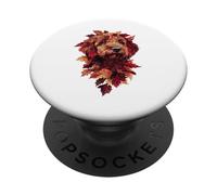 Goldendoodle Labradoodle Autumn Leaves Fall Dog Doodle Mom PopSockets Adhesive PopGrip