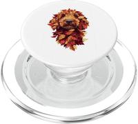 Goldendoodle Labradoodle Autumn Leaves Fall Dog Doodle Mom PopSockets PopGrip for MagSafe