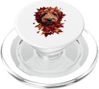 Goldendoodle Labradoodle Autumn Leaves Fall Dog Doodle Mom PopSockets PopGrip for MagSafe