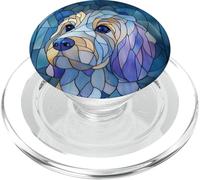 Goldendoodle Labradoodle Stained Doodle Dog Lover Light Blue PopSockets PopGrip for MagSafe