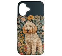 Goldendoodle William Morris Tapestry Style Case for iPhone 16